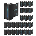 Home Security Door Lock, 3 Pack Childproof Door Reinforcement Lock,Upgrade Flip High Night Lock to Defend Your Home Kids (24, Black) - color: Black