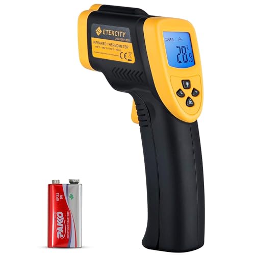 Etekcity Infrared Thermometer Laser Temperature Gun, -58℉~1382℉, D:S 16:1 - color: Yellow D:S 16:1, style: Advanced