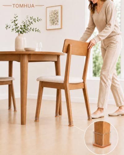 Chair Leg Floor Protectors Rectangle Caps Covers Furniture Pads - size: Large