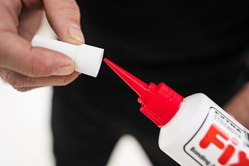 The Original Fix-A-Floor Squeezy All-in-One Repair Adhesive for Loose, Hollow, Creaky Tiles & Wood. Just Drill & Fill! Easy Squeezy! Made in The USA!