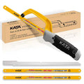 KATA 10 Inch Mini Hacksaw for Metal & Wood Cutting with 4-Piece Blades - size: 3PC Hacksaw