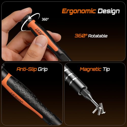 JOREST 55pcs Small Precision Screwdriver Set with Torx T5 T6, Mini Tool Kit - style: 55 in 1 S2