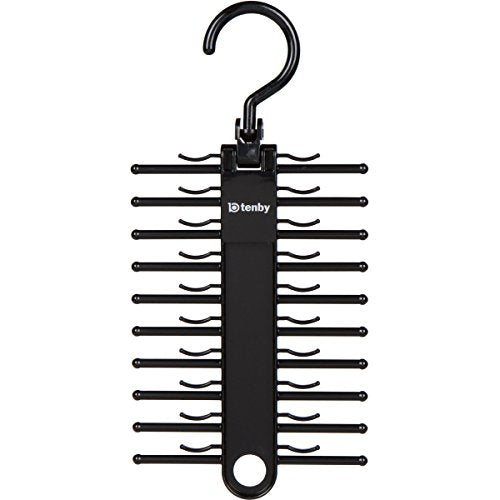 2-Pack Black Tie Rack, Organizer, Hanger, Holder - Affordable Ti.