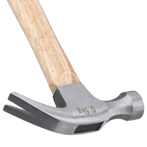 LEXININ 6 Pcs 16oz Claw Hammer, Carpenter Hammer with Wood Handle for Nail Removal Home Use