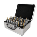 CSOOM 18 Pcs Carbide Hole Saw Kit for Metal, 1/2"-2-1/8" Heavy Duty TCT Hole Cutter Drill Bits Set for Stainless Steel, Iron, Aluminum, Metal and Carbide
