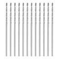 HARFINGTON 12pcs Micro Jobber Twist Drill Bits #66 0.8mm / 0.032" High Speed Steel HSS Mini Drilling Bit Tool for Stainless Steel Aluminum Wood Plastic - size: 0.8mm