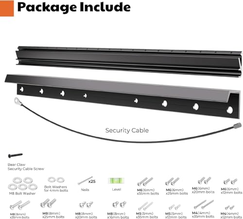 AENTGIU Studless TV Wall Mount, Heavy Duty Drywall TV Bracket Hanger for 26-55 inch Flat Screen TVs, No Stud, NO Drill, No Anchors, Easy Install with All Hardware Included - size: Fit 26 to 55 inches TVs, style: 1 SET