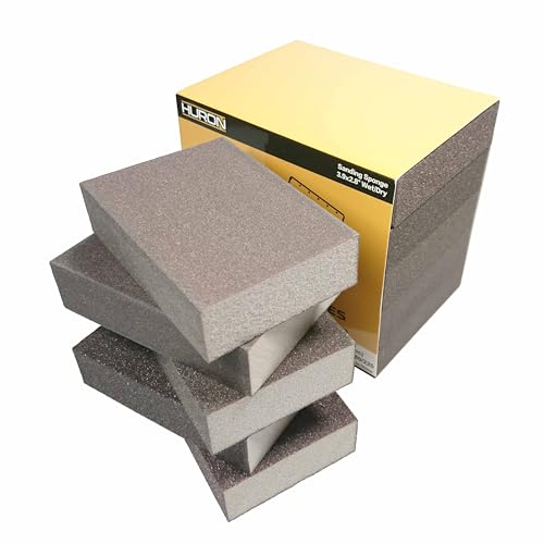 Huron Premium Precision Professional Sanding Sponge Assortment Pack 2 Each 5 Grits 60 to 220 (10 pc) - style: sponge