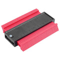 Utoolmart 4.7 Inch Profile Gauge Measure Ruler Contour Duplicator for Precise Measurement Tiling Laminate Wood Marking Tool Red 1pcs - size: 120mm red