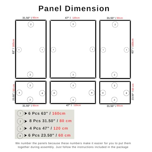 Peel and Stick Wall Molding Kit – Pre Cut Wainscoting Panels, DIY Molding Trim for Walls, Easy Install Accent Wall Kit, Peel and Stick Wainscoting Panels, Wainscoting Panels