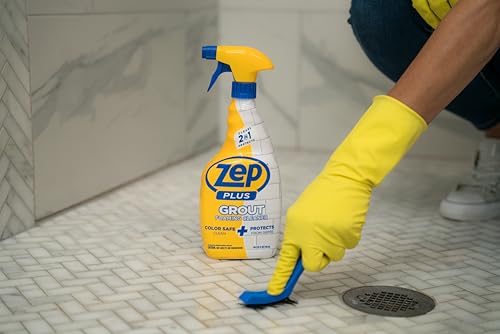 Zep Plus Grout Foaming Cleaner - 32 Fl OZ - R54212-2-in-1 benefits clean while protecting grout from water, dirt and grime - size: 32 Fl Oz (Pack of 1)