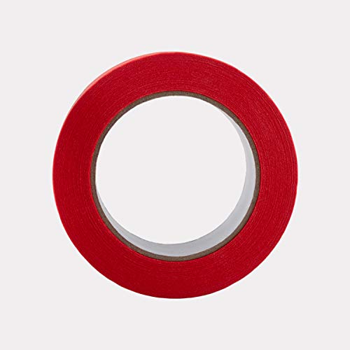 Lichamp Wide Red Painters Tape 2 inches, 1pc Medium Adhesive Red Masking Tape, 1.95 inches x 55 Yards - size: 1.93 inches