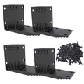 Black Stainless Steel Corner Bracket L Brackets Metal Corner Brace - size: 2.8x2.8x2