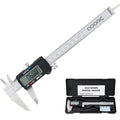 Adoric Digital Caliper, Electronic Digital Caliper Stainless Steel Body with Large LCD Screen | 0-6 Inches | Inch/Millimeter Conversion - color: Silver, size: 6"