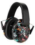Kids Noise Canceling Earmuffs, 25-30dB Noise Reduction Ear Protection, Adjustable Headband Concert Fireworks, Autism - color: Bkty