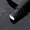 Arthome Black Marble,17"x120" Inches Peel and Stick Wallpaper, Black Marble Contact Paper Self-Adhesive and Removable Vinyl Wallpaper Waterproof Contact Paper for Cabinets Countertops Wall Covering - color: Black Marble, size: 17" x 120"