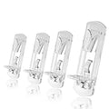 60pcs Locking Shelf Pins – 7.9mm Cabinet Shelf Pegs, Clear Plastic Shelf Clips for 3/4" Thick Board - size: 7.9mm Pins, Fit 3/4" Thick Boards