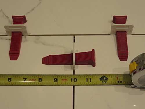 T-Lock PERFECT LEVEL MASTER Professional Anti lippage Tile Leveling System - Spacers Only - Red Wedges Not Included and Sold Separately (500, 2mm) - size: 2mm