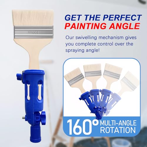 Multi-Angle Paint Brush Extender for High Ceiling