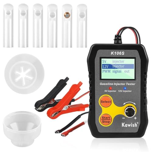 Fuel Injector Tester Cleaner Kit, PWM Injector Test Tool for Car - color: Gray-106s