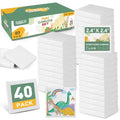 ESRICH Mini Canvas 40Pack 2.4x2.4inch, 2/5''Profile Art Primed Mini Canvases for Painting, Tiny Painting Canvas for Kids and Art Supplies. - size: 2.4x2.4in-40 Packs