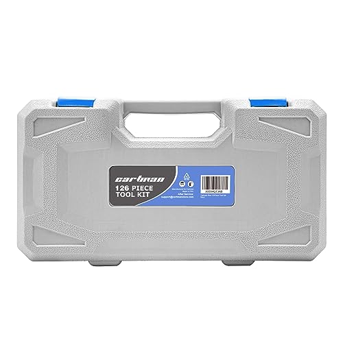CARTMAN Complete Household Tool Set, Blue Hand Kit With Storage Case - color: Light Blue