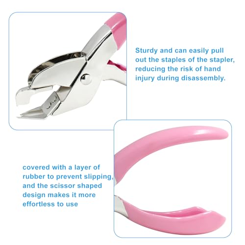 Waziaqoc Staple Remover, Pink