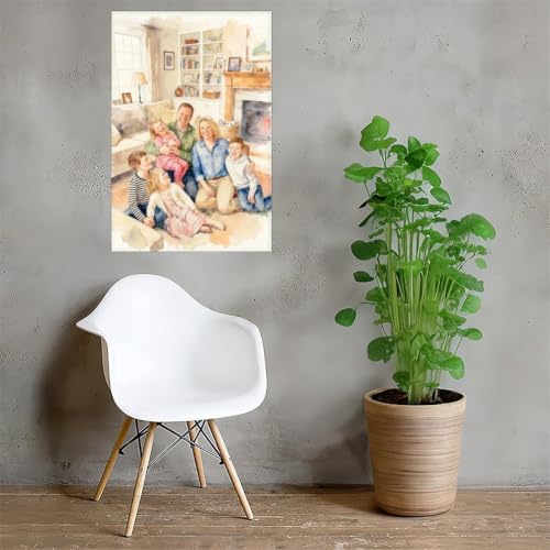 Watercolor Style Turn Photo Into Personalized Canvas Art - color: Watercolor