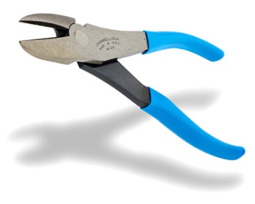 Channellock Diagonal Cutting Plier 447 - Curved Jaw, Side-Cutting - 7.5-Inch - size: 7.5-Inch Curved Diagonal
