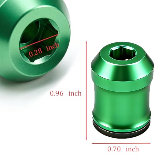 Magnetic Screw Holder, 3 Pack Bit Magnetizer Rings for 1/4 Inch Hex Bits, Removable Magnetic Drill Bit Holder for Overhead, Tight-Space and DIY Work