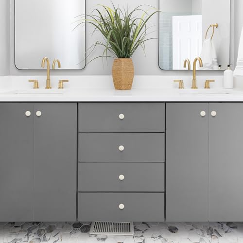Ravinte White Drawer Pulls, 1-1/4 Inch Cabinet Knobs,25 Pack - color: White