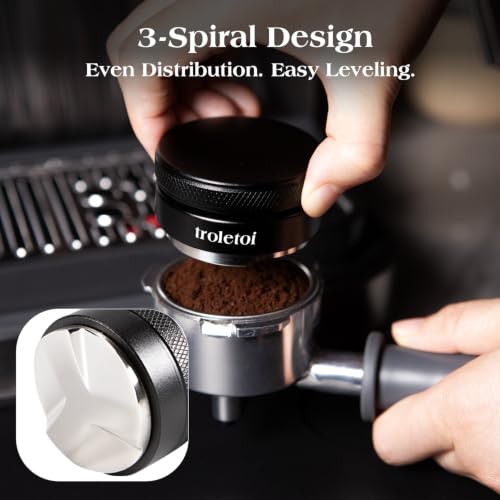7 PCS 58mm Espresso Accessories Kit: Espresso Tamper, Coffee Distributor, Puck Screen, Dosing Funnel and WDT Tool Espresso Machine Accessories, Professional Espresso Tools - size: 58mm Fits Breville Dual Boiler/Oracle/Gaggia/E61