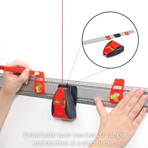 Kapro 814 - Set&Match Ruler + Pro Line Laser and Stud Finder - 36 - size: 36-Inch, style: Pro Laser Set-A-Shelf
