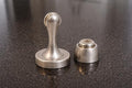 Magnetic Door Stop - Large Brushed Nickel - 1pc - color: Large Magnetic Brushed Nickel