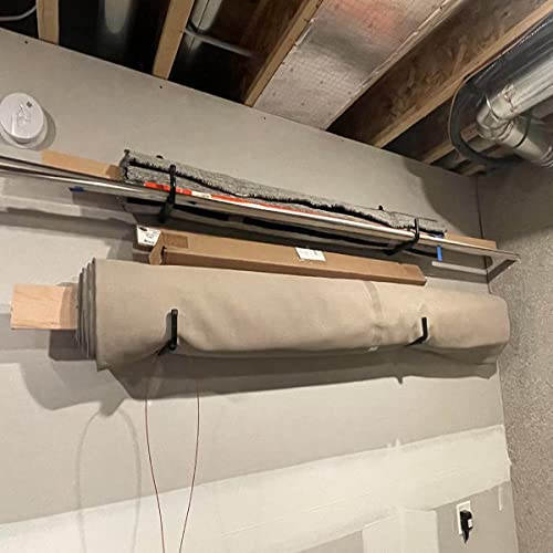 6 Pack Garage Storage Hooks Heavy Duty, 12.7Inch Wall Mount Storage Utility Hanger - size: 9.2inch x 12.7inch
