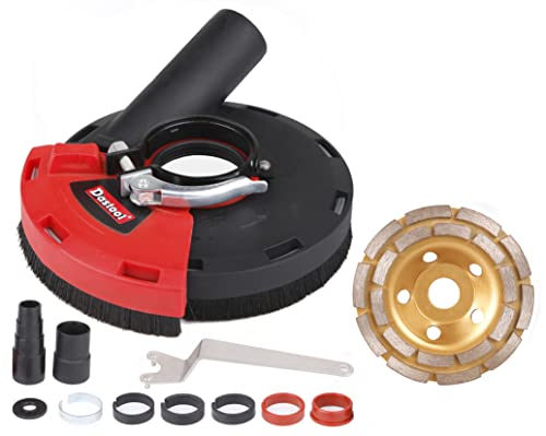 Expert Surface Grinding Dust Shroud for Angle Grinder, Universal 4.5/5-Inch + Diamond grinding cup wheel Dt1701-125D - size: 5 inch Dust Shroud+Diamond grinding cup wheel