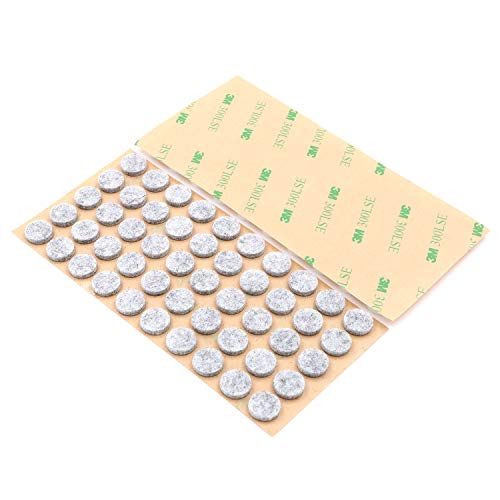 Furniture Felt Pads 3/8" (10mm) Diameter Round 3M Self Adhesive Protects Kitchen Cabinets, Drawers, Desks and Furniture Against Bumps and Scratches 200 Pack - Grey - color: Gray 200 Pack