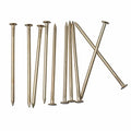 JEGONFRI 60PCS 3" x 12Ga Brass Plated Wall Nails for Hanging, Wood Nails - color: Gold, size: 3 In , 60 Pcs