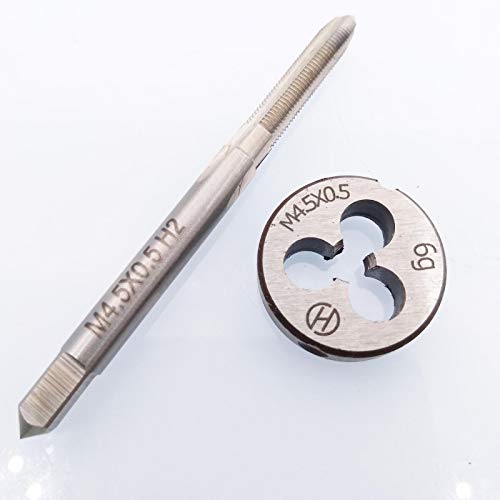 HSS M4.5 x 0.5mm Tap and M4.5 x 0.5mm Die Metric Thread Right Hand
