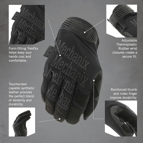 Mechanix Wear Original Tactical Covert Gloves, Small - color: Black, size: Small