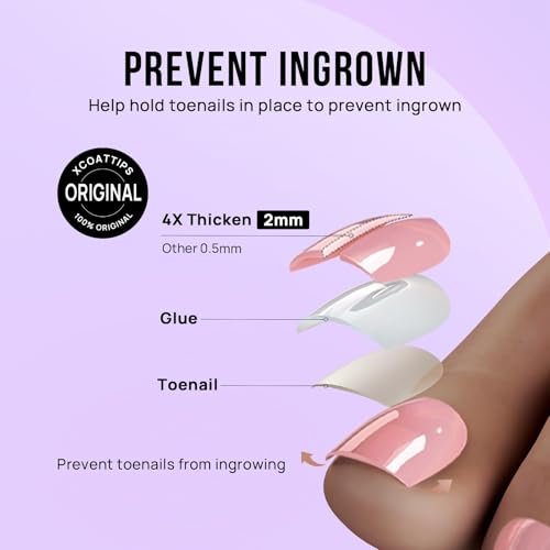 BTArtbox Press On Toenails, Honey Trap, Short Squoval, Pink Chrome, 32Ct - color: I-Honey Trap