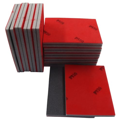 20 PCS Ultra Fine 320 Grit Sanding Sponge - size: 320 Grit