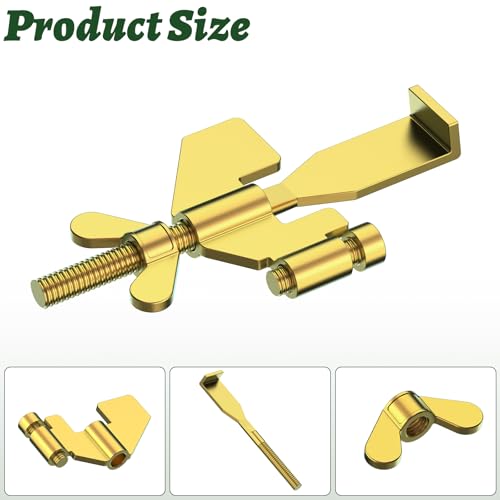 1 PCS Gold Portable Door Lock,Heavy-Duty Portable Door Lock for Home, Travel, Hotels, Apartments