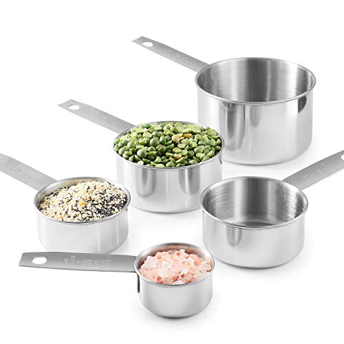 Laxinis World Stainless Steel Measuring Cups and Spoons Set, 10-Piece