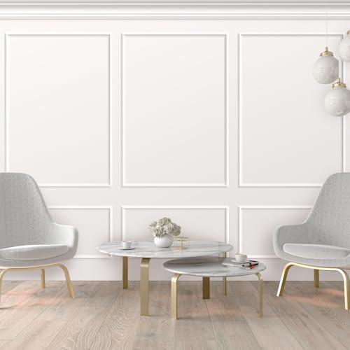 Pangda 3set Peel and Stick Wall Molding Kit 3D Premade, 39x63in - size: 39x63in