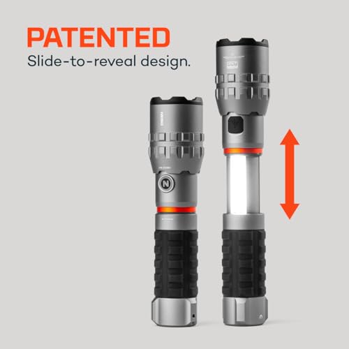 NEBO Slyde King 4K, 4000 Lumen LED Flashlight & 1000 Lumen Worklight-Gray - color: 4000 Lumens- Gray