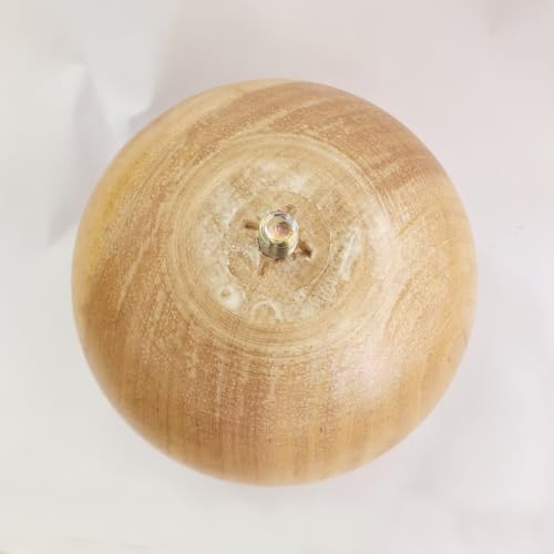 Solid Wood Sofa Replacment Parts 4 Inch Round Ball Shape Furniture Legs for Sofa Couch Ottoman Loveseat Cabinet Legs Furniture Feet Set of 4 (Natural) - color: Natural