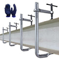 4-Pack Heavy Duty 12"(300x120mm) F-Clamp w/ 4-3/4" Throat Depth, Bar Size 1"x15/32", 1400LB Clamping Force, Drop Forged Steel Bar Clamps for Wood, Metal, Pipe, Welding and DIY Projects - size: 12" x 4-3/4"D - 4PC, style: 1400LB