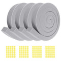 4Pcs 1" x 1" x 6.5Ft AC Window Seal Kit with Adhesive, Gray Foam Strips for Air Conditioner Window Weather Stripping, Window Units, Doors and Windows Insulation, Energy Saving & Dustproof - size: 1''x1''x6.5ft-4pcs