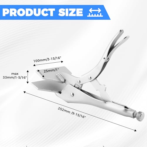 4PCS 10 inch Locking Sheet Metal Clamp,Welding Locking Plier Tools